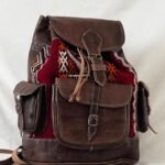 moroccan handmade leather backpack