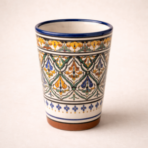 moroccan handmade pottery ghouraffe cup